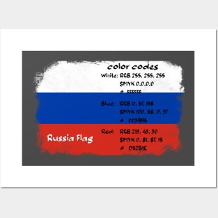 Russia flag. Posters and Art